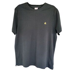 BROOKS BROTHERS Classic Embroidered Logo Black T-Shirt Elevated Basic Staple XL